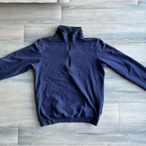 Stone Island Blue Fleece quarter zip